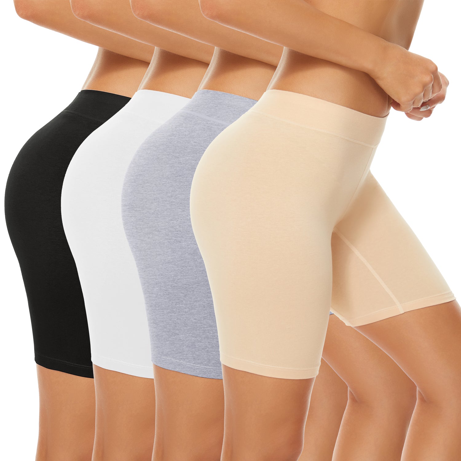 POKARLA 4 Pack Women's Cotton Underwear Boxer Shorts Anti Chafing Bike  Shorts Boyshorts Panties Regular & Plus Size(4X-Large), Multicolor03-4pack,  4XL price in Saudi Arabia,  Saudi Arabia